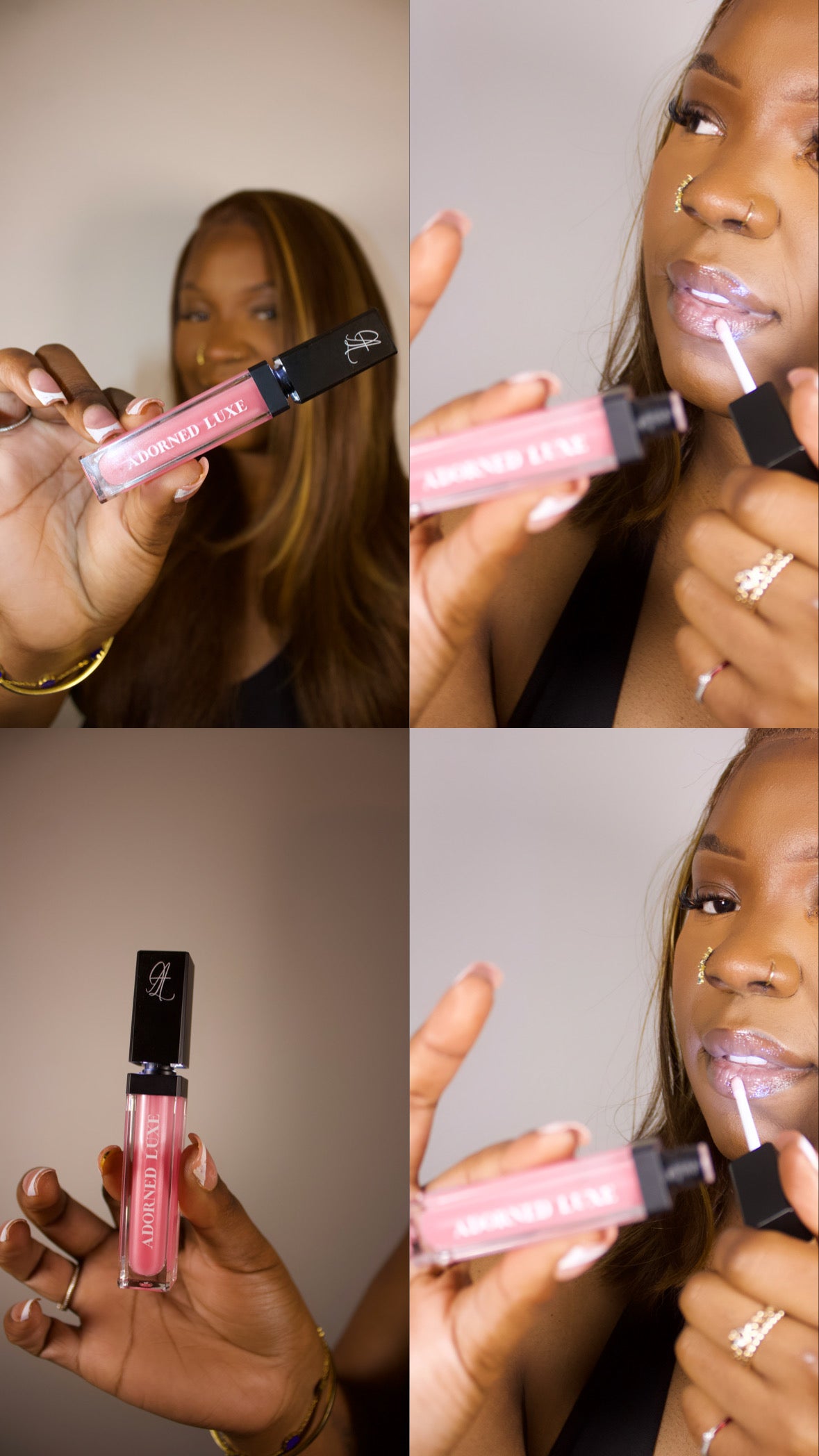 Adorned Luxe Guava Spritz Lip Gloss